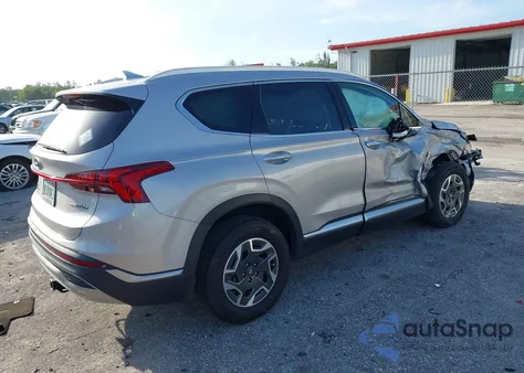 2022 Hyundai Santa Fe Hybrid Blue from USA, damaged, VIN KM8S2DA14NU023813